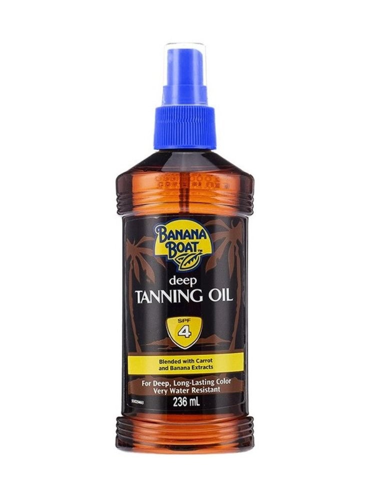 BANANA BOAT Deep Tanning Oil Spray SPF 4 Blended with Carrot and Banana Extracts - 236 ml  - Image 1
