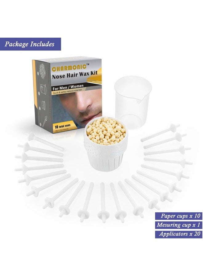 Charmonic Nose Wax Kit for Men and Women, Nose Hair Removal Wax for Charmonic (50 grams / 10 times usage count)  - Image 4