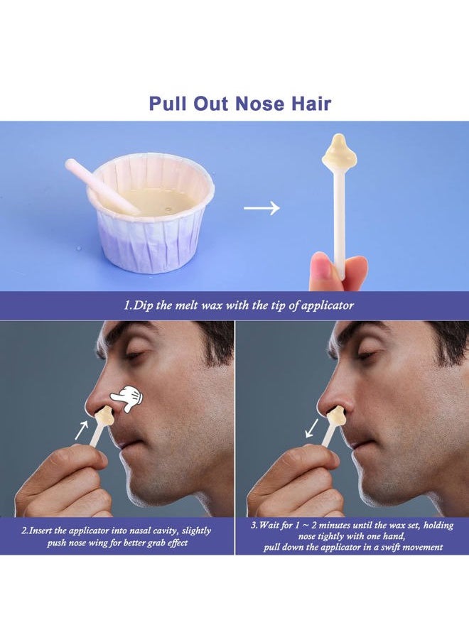 Charmonic Nose Wax Kit for Men and Women, Nose Hair Removal Wax for Charmonic (50 grams / 10 times usage count)  - Image 2