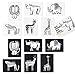 Wee Gallery Art Cards for Baby Durable High Contrast Black and White Animal Flashcards for Newborns Brain Development Sensory Toys Tummy Time Essentials for Infant and Toddler Safari Animals - Image 2