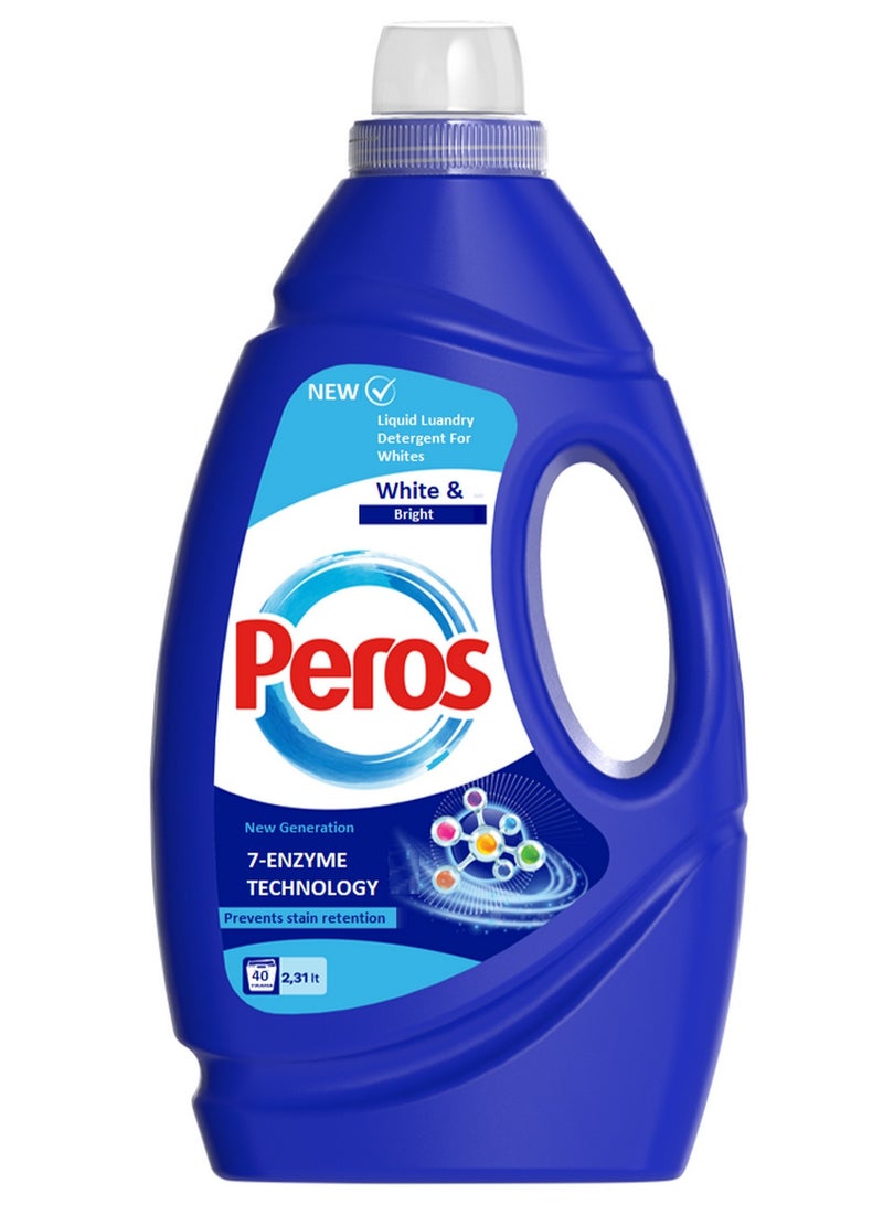 منظف ​​غسيل سائل للملابس البيضاء يمنع تراكم البقع 2.31 لتر