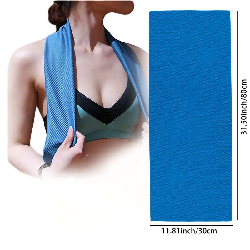 Ponpon 10Pcs Cooling Towel Ice Towel Cooling Towels For Neck And Face Microfiber Cooling Towel For Gym  Travel  Yoga  Camping  Running  Outdoor Sport (10 Colors) - Image 2