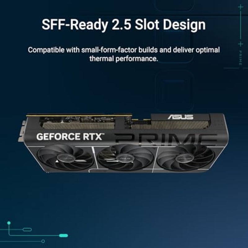 TUF Gaming GeForce RTX 5070 12GB GDDR7 OC Edition Gaming Graphics Card PCIe 5.0, HDMI/DP 2.1, 3.125-slot, Military-Grade Components, Protective PCB Coating, axial-tech Fans - Black - Image 2