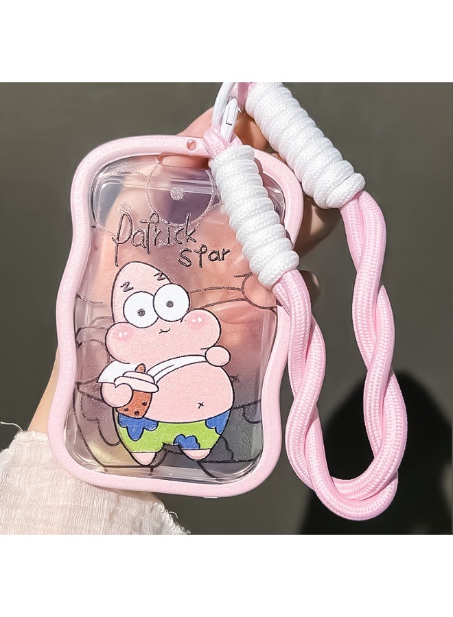 NIBEMINENT 1 - Piece SpongeBob Kpop Photo Card Holder Pendant Key Chain ID Badge Holder ID Card Holder Photo Card Protector for School ID Office ID Access Card for Women Girls