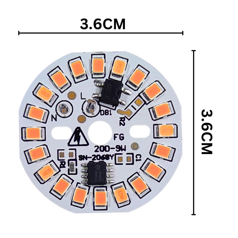 UNIVERSAL HUB 9 واط DOB 10 قطع ضوء LED وردي عالي السطوع مباشر على اللوحة - Image 3