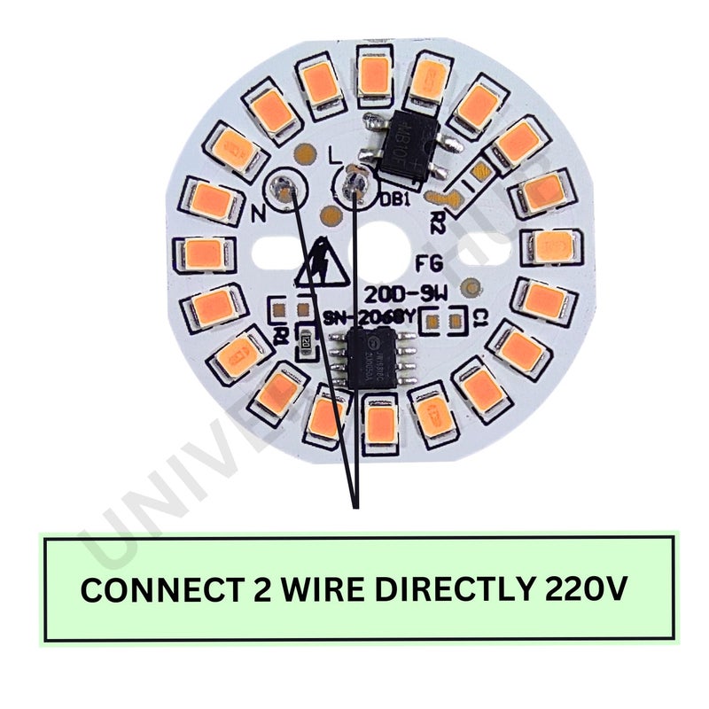 UNIVERSAL HUB 9 واط DOB 10 قطع ضوء LED وردي عالي السطوع مباشر على اللوحة - Image 4
