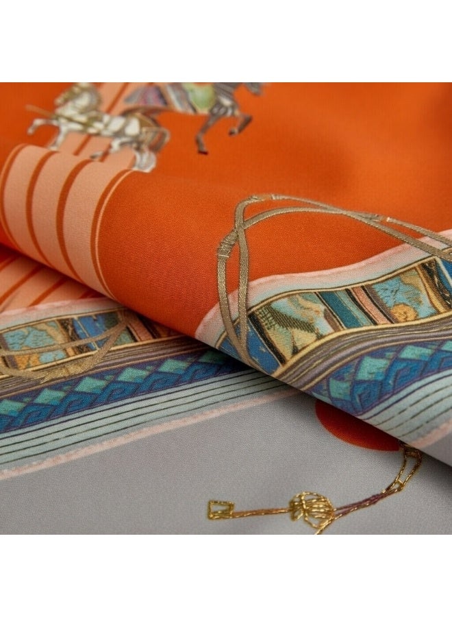 هوم توبيا طقم مفروشات سرير هوميتوبيا كينج 6 قطع تصميم مطبوع مرسوم يدوياً قماش مرن فاخر ناعم ومتنفس مناسب لغرف التكييف - Image 3