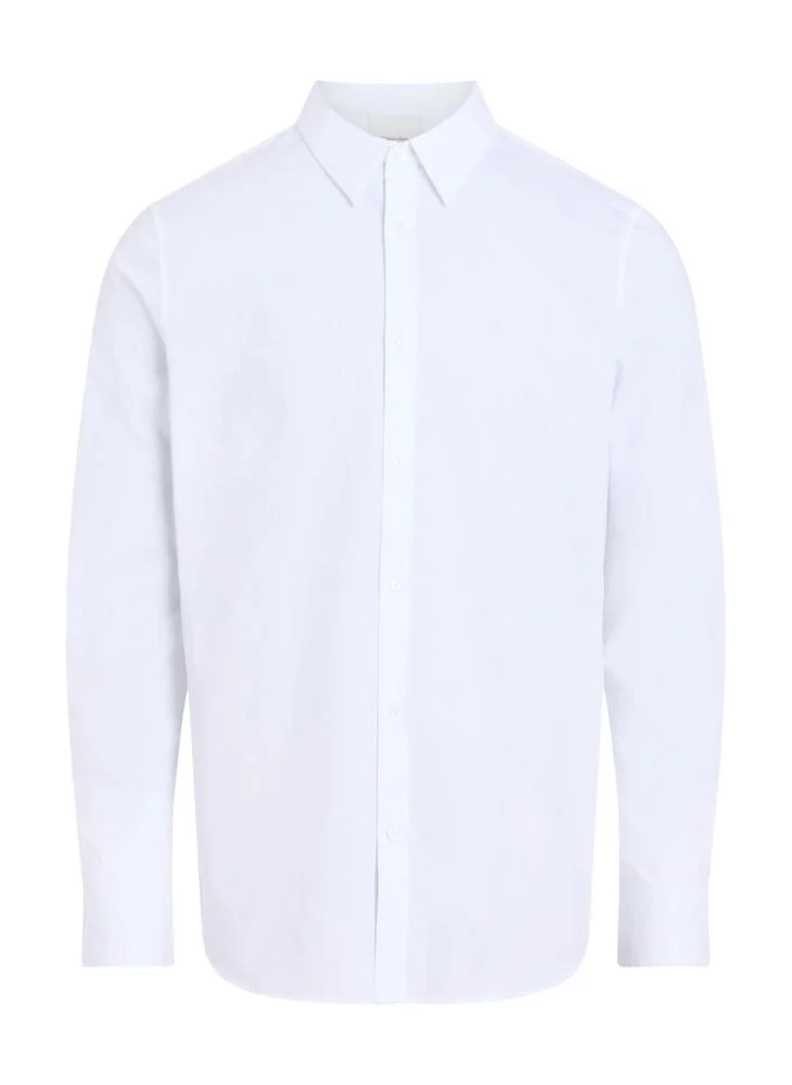 CALVIN KLEIN Solid Stretch Slim Shirt