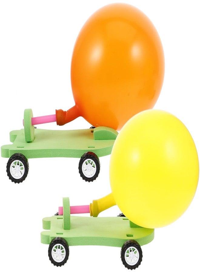 SAFIGLE Balloon Powered Cars：DIY Balloon Powered Car Set Fun Recoil Force Assembly - Educational Stem Assembly Kit, Fun Science Experiment Toy Random Color - Image 1