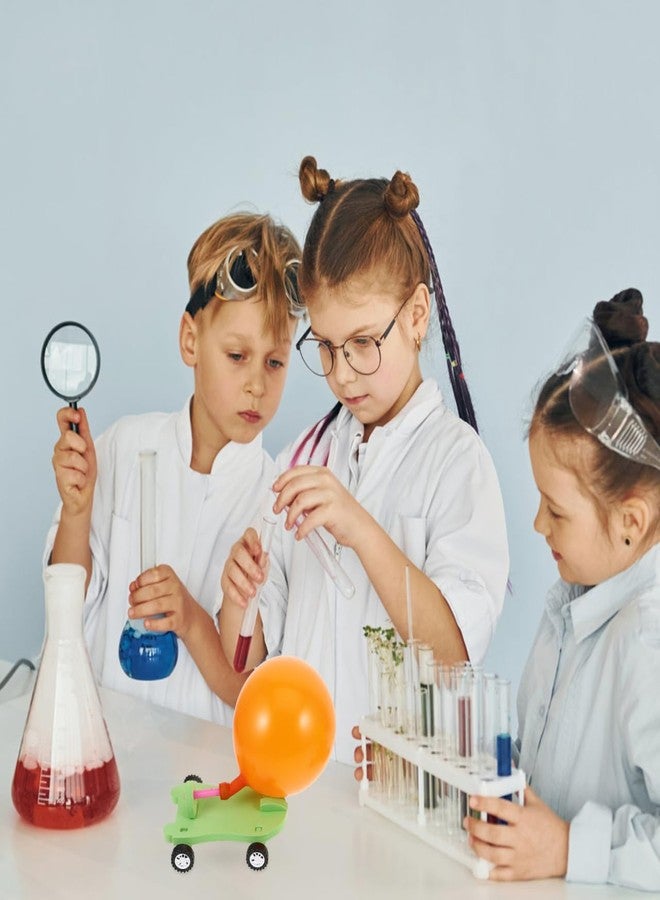 SAFIGLE Balloon Powered Cars：DIY Balloon Powered Car Set Fun Recoil Force Assembly - Educational Stem Assembly Kit, Fun Science Experiment Toy Random Color - Image 2