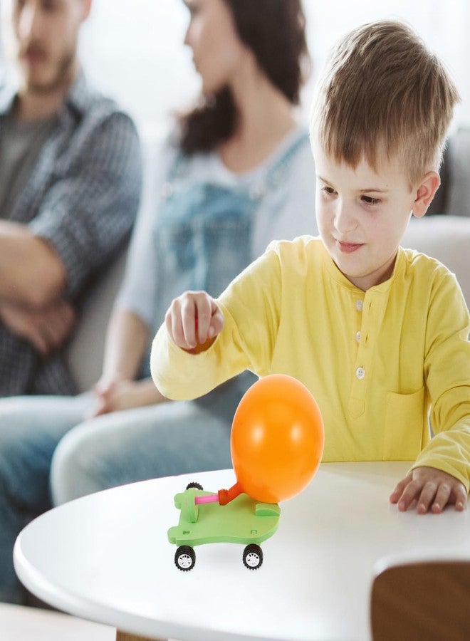 SAFIGLE Balloon Powered Cars：DIY Balloon Powered Car Set Fun Recoil Force Assembly - Educational Stem Assembly Kit, Fun Science Experiment Toy Random Color - Image 4
