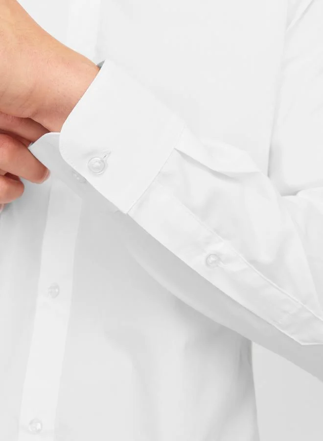 JACK & JONES Solid Slim Fit Casual Shirt