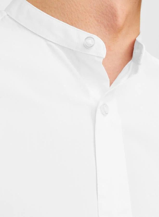 JACK & JONES Solid Slim Fit Casual Shirt