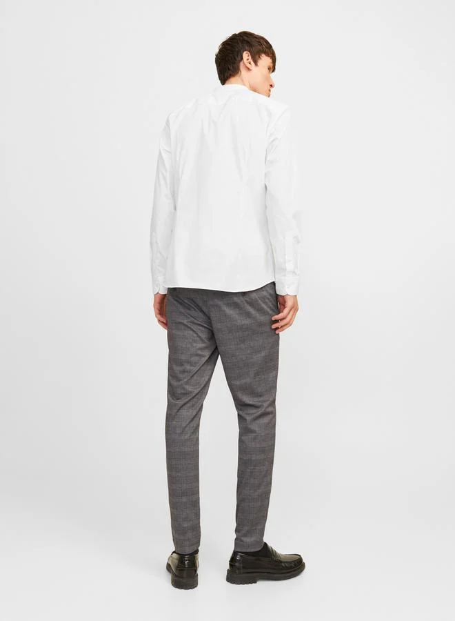 JACK & JONES Solid Slim Fit Casual Shirt