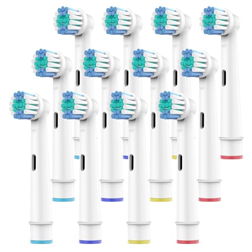 SetSail Toothbrush Heads for Oral B, 12 Pack Professional Electric Toothbrush Replacement Heads Medium Soft Dupont Bristles Replacement Toothbrush Heads Precision Clean Brush Heads Refills