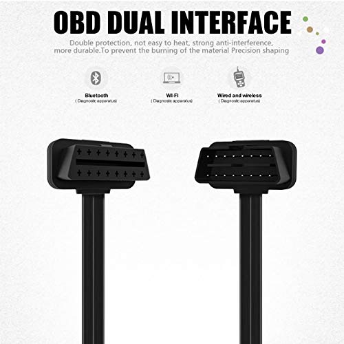 Foxwell NT301/NT201 OBD2 Extension Cable 16pin Male to Female Diagnostic Universal OBD II Convert Cable - Image 2