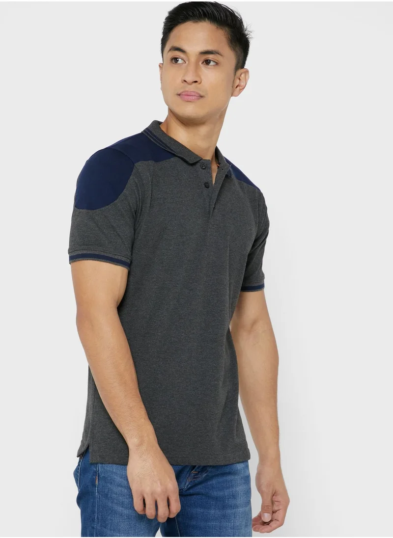 Seventy Five Cut And Sew Polo Shirt