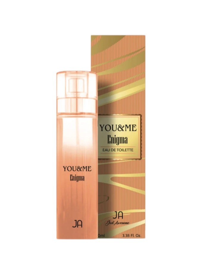 JA Just Awesome YOU&ME Enigma Eau de Toilette - 100ml | Long-lasting Elegant Perfume for Men  - Image 1