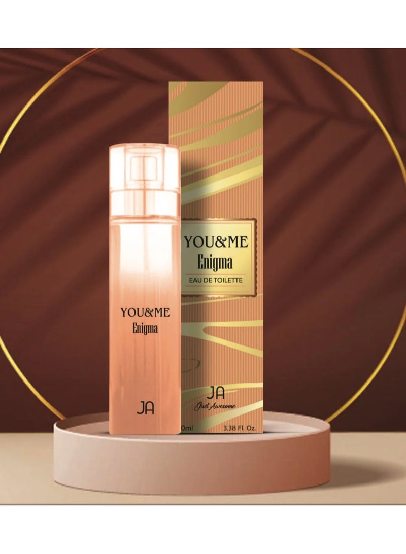 JA Just Awesome YOU&ME Enigma Eau de Toilette - 100ml | Long-lasting Elegant Perfume for Men  - Image 2