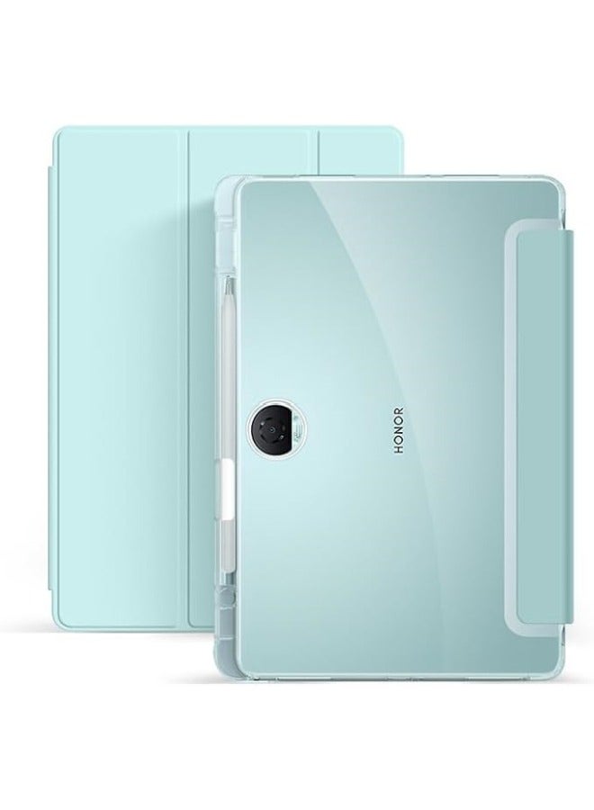 General Compatible with Honor Pad 9 12.1inch 2023 Transparent Case with Pencil Holder, Shockproof Bumper Cover with Soft Clear Back Shell, Auto Wake/Sleep  - Image 1