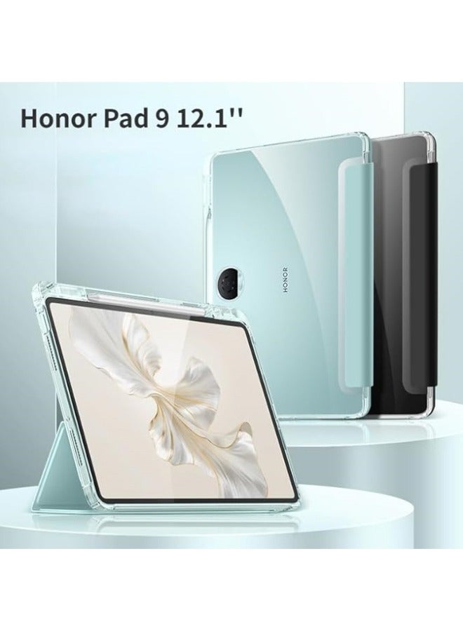 General Compatible with Honor Pad 9 12.1inch 2023 Transparent Case with Pencil Holder, Shockproof Bumper Cover with Soft Clear Back Shell, Auto Wake/Sleep  - Image 3