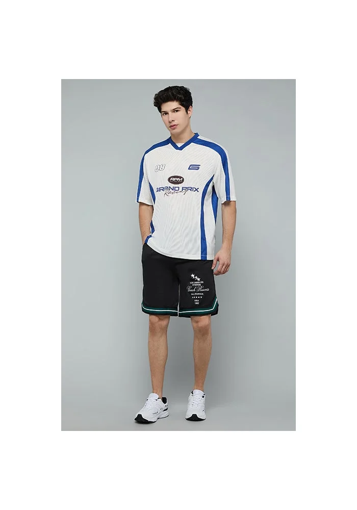 أر أند بي Printed Shorts with Drawstring Waist