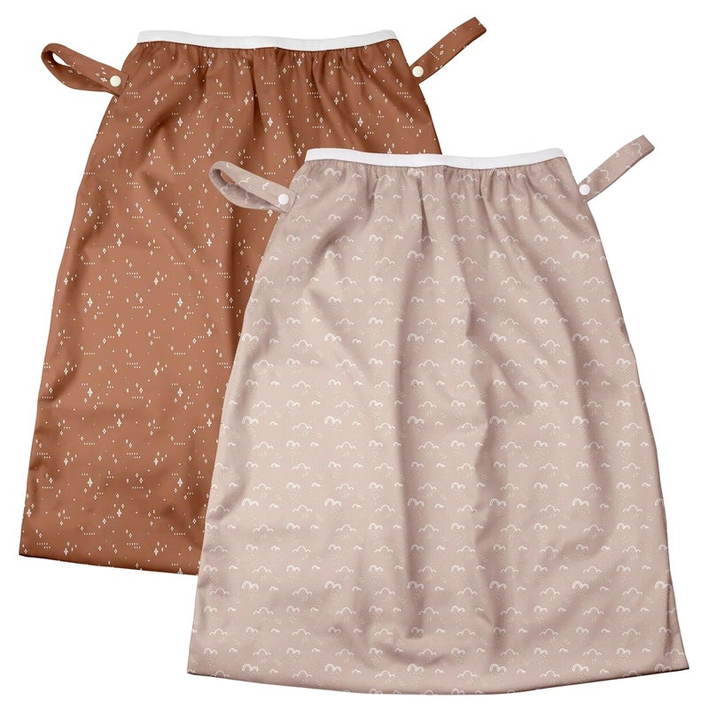 Mama Koala Pail Liner for Cloth Diapers Reusable and Washable Waterproof Pail Liner with Strap for Diaper Pails 2 PackP001 - Image 1