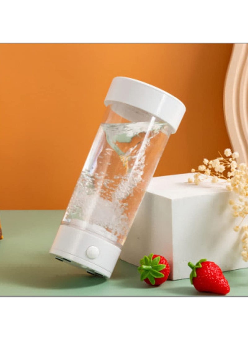 SYOSI - Electric Shaker Bottles, for Protein Shakes Mixes, Automatic Coffee Stirring Cup, Portable Mixer Cups and Blender Bottles, Battery Powerful Mixer Cup 15 oz, Food grade material (White) - Image 1