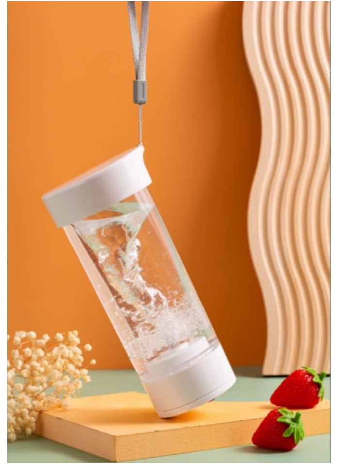 SYOSI - Electric Shaker Bottles, for Protein Shakes Mixes, Automatic Coffee Stirring Cup, Portable Mixer Cups and Blender Bottles, Battery Powerful Mixer Cup 15 oz, Food grade material (White) - Image 1