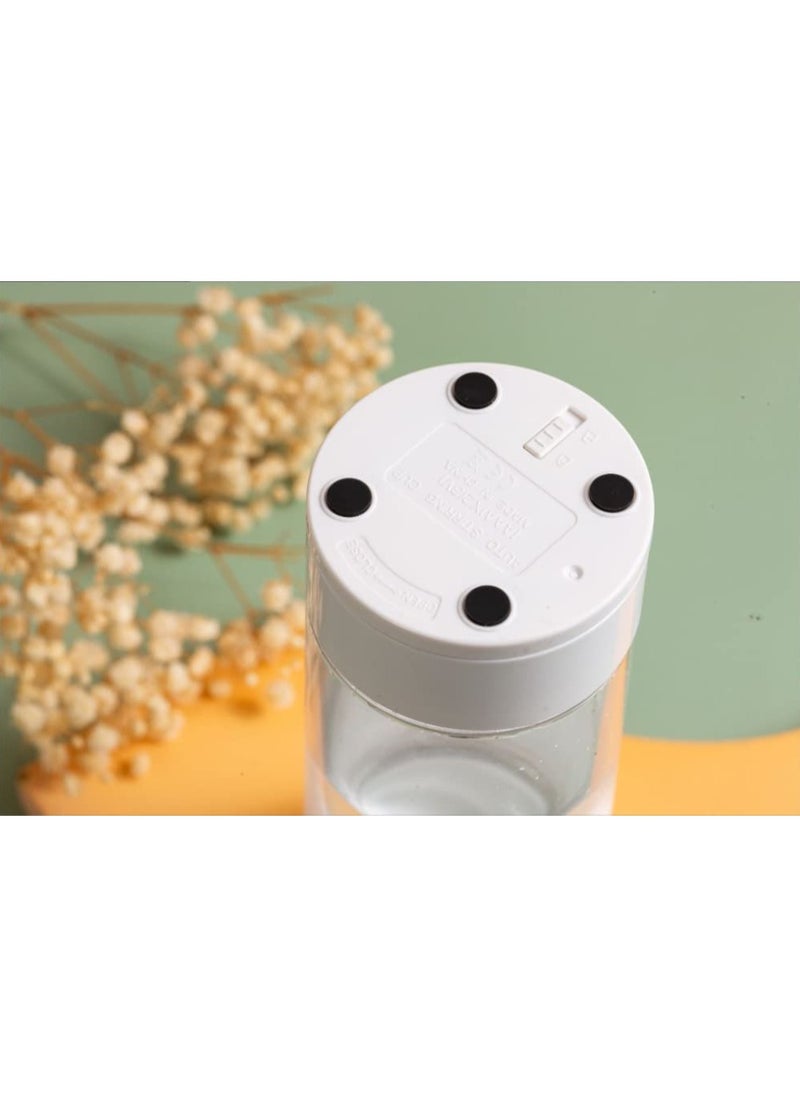 SYOSI - Electric Shaker Bottles, for Protein Shakes Mixes, Automatic Coffee Stirring Cup, Portable Mixer Cups and Blender Bottles, Battery Powerful Mixer Cup 15 oz, Food grade material (White) - Image 1
