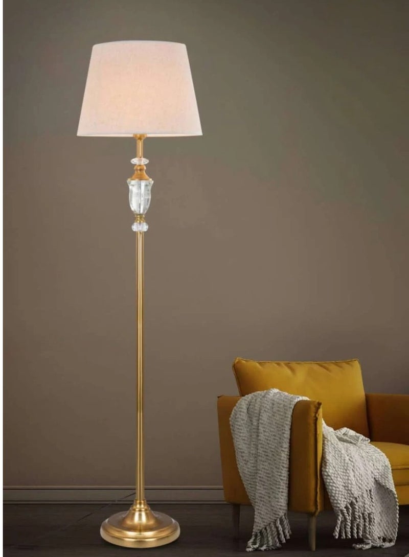 ICTC Floor lamp Golden color crystal 165 cm reliable modern design suitable for home or office