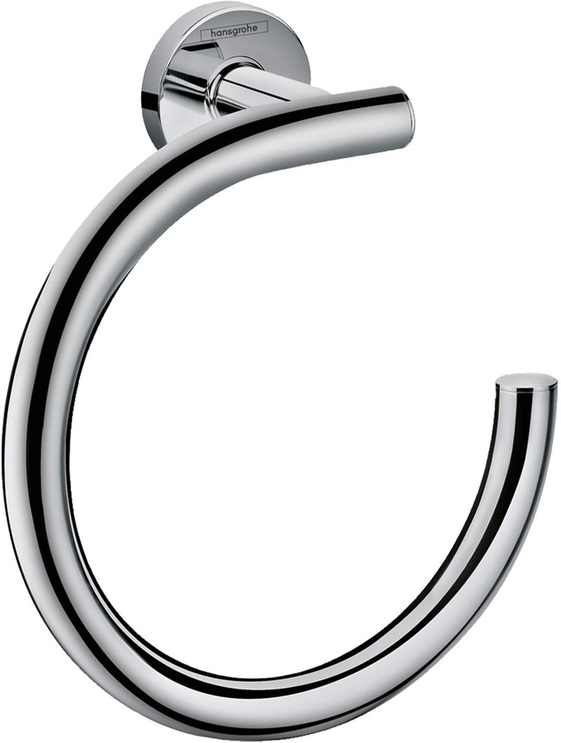 hansgrohe Towel_Ring 7-inch Towel_Ring in Chrome, 41724000 - Image 4