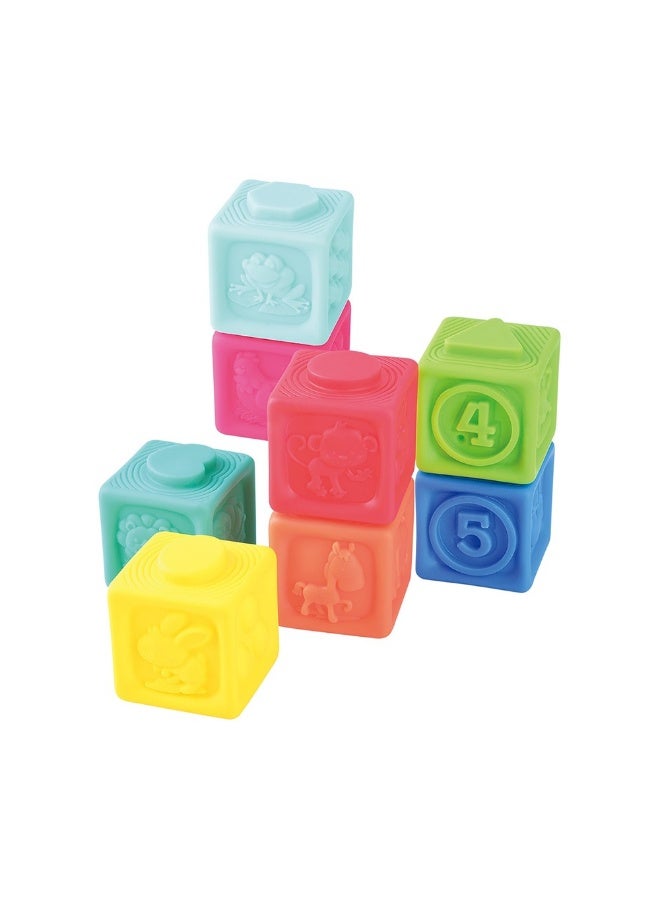 Playgo Sensory Stacking Blocks Set (8 Pieces) - Image 2