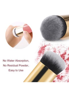 2 Pieces Foundation Brush Chubby Makeup Brush Suit For Blending Liquid Cream Or Flawless Powder Cosmetics(Golden & Pink) - pzsku/Z668E50C81900B2AB2FEDZ/45/_/1707976586/662f8924-2bca-47ca-be77-cd1f8f5f0e72