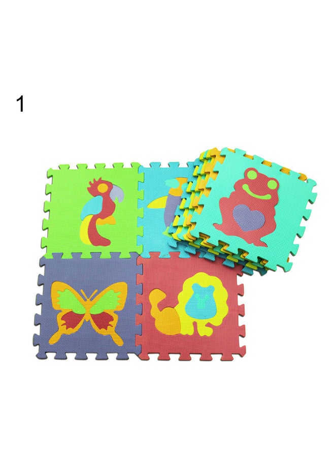 NIBEMINENT 10-Piece Animal And Fruit With Numbers Puzzle 31x11x31cm - Image 1