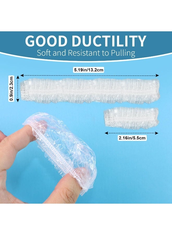 100 Pack Disposable Clear Ear Covers For Shower,dye the hair， Waterproof Plastic Ear Protectors - Image 2