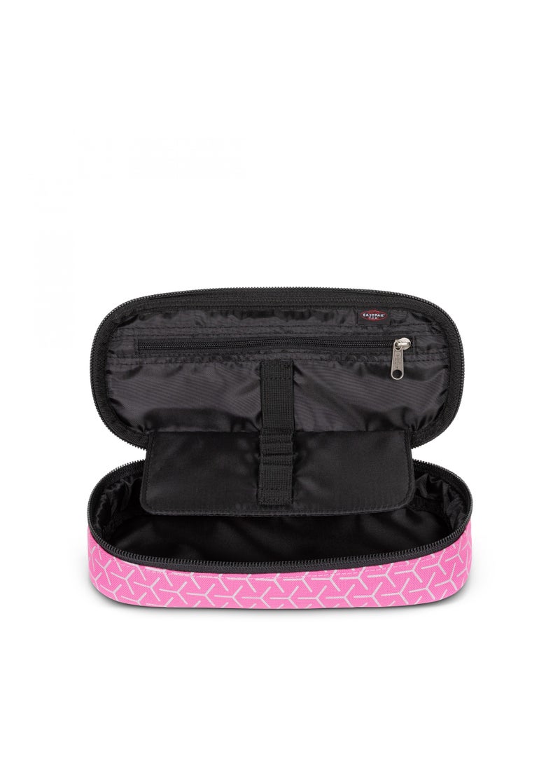 EASTPAK Oval Single Hard Pencil Case - Refleks Metal Pink  - Image 2
