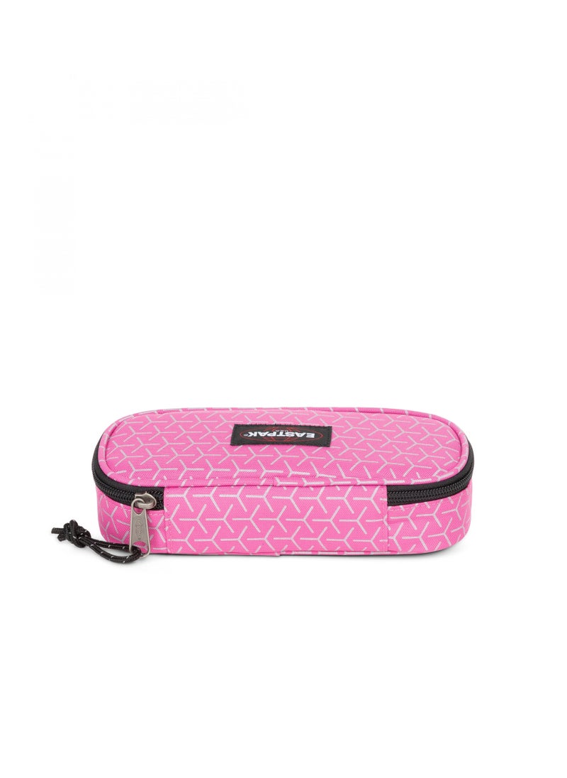 EASTPAK Oval Single Hard Pencil Case - Refleks Metal Pink  - Image 3
