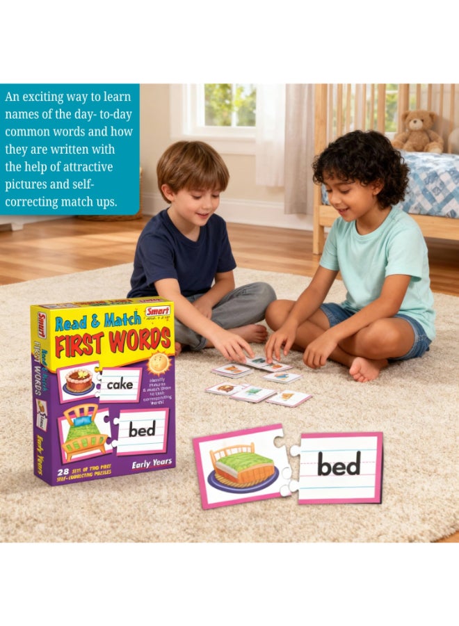 Creative's Smart Read & Match First Words Educational Toy - Montessori Jigsaw Puzzles, Early Literacy & Word Recognition Skills, Board Games Gift for Boys & Girls Ages 4 5 6 - Image 4