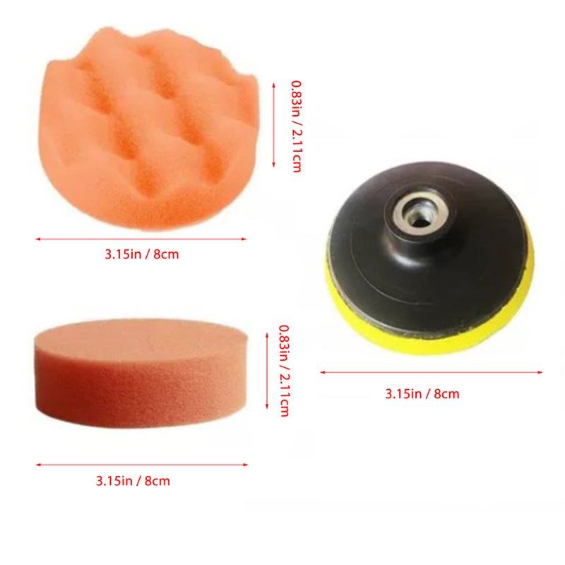 22Pcs Polishing Sponge Pad Washable Reusable Buffing Sponge Pad for Car Waxing Sealing - Image 2