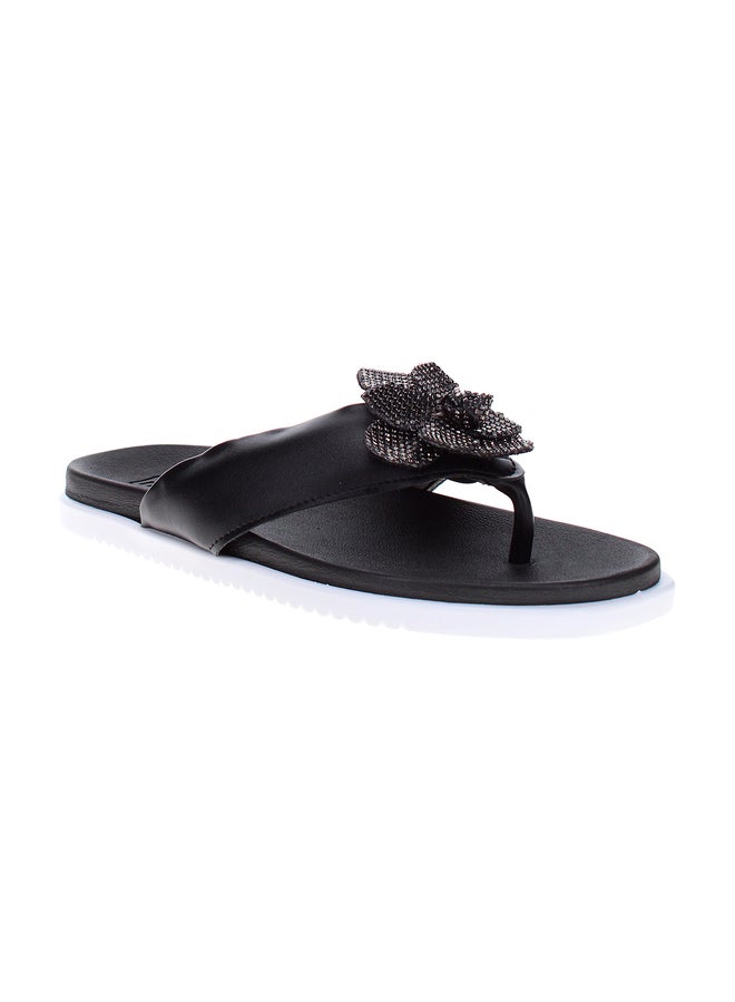 MOLECA Solid Slip-On Flat Sandals - Image 1