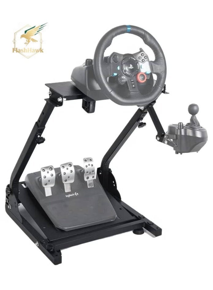 Flash Hawk Adjustable Racing Steering Wheel Stand Fit for Logitech G920/G25/G27/G29 Gaming Steering Wheel - Image 1