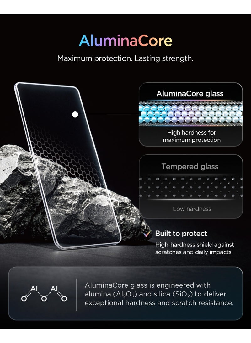 Spigen GLAStR EZ-Fit PRO Samsung Galaxy Z Fold 8 Screen Protector | Z Fold8 Front Screen Premium Tempered Glass 10H+ Auto Align [2 PACK] - Image 3