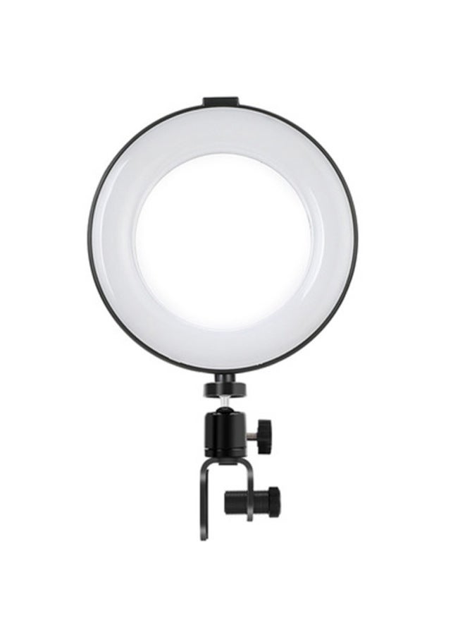 إسكدنيا ضوء حلقة LED مقاس 6 بوصات لمؤتمرات الفيديو بالكمبيوتر، ضوء ملء مباشر للكمبيوتر المكتبي، ضوء بمشبك مباشر، اللون: مصباح بمشبك مؤتمر B - Image 1