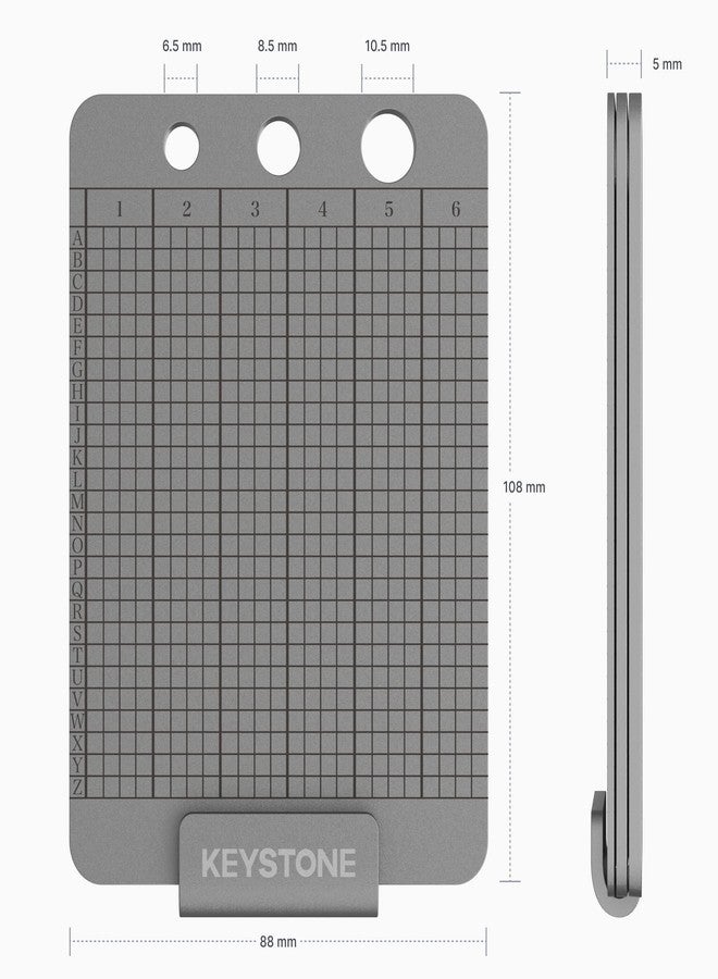 KEYSTONE Crypto Seed Storage, Crypto Capsule Metal Wallet, Cold Storage Backup, 24 Words Bitcoin Key Phrase Storage, 304 Steel Plate, Compatible with All BIP39 Wallets (Keystone Tablet Punch) - Image 5