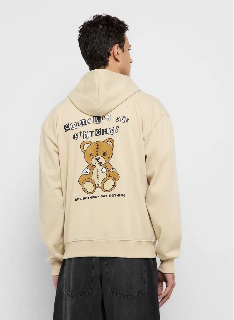 سفنتي فايف Back Graphic Hoodie