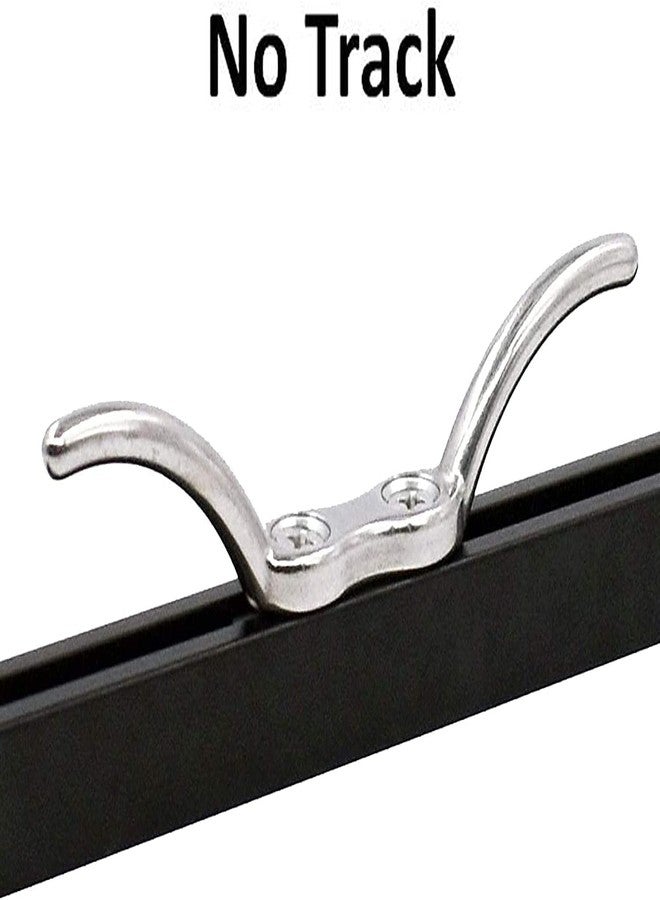 Pmsanzay Stainless Steel 316 Cord Cleat, 6" Rope Cleat Anchor Cleat, with Quick Release Track Rail Adapter Hardware for Kayak Boat Canoes Track Mount - No Track - No Drilling - Image 3