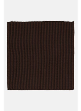 EMPORIO ARMANI Men Textured Handkerchiefs 33 H x 33 L cm, Brown  - Image 3