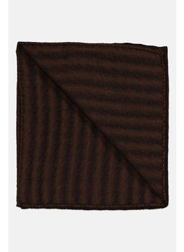 EMPORIO ARMANI Men Textured Handkerchiefs 33 H x 33 L cm, Brown  - Image 2