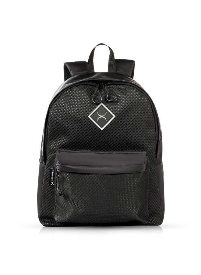 Hydrobrew 17" Backpack w/ Double Wall Stainless Steel Water Bottle 420ml – Black - Image 2